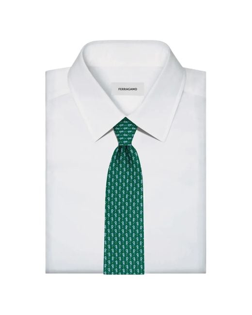 Cravatta di Ferragamo in Green da Uomo