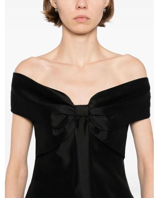 ShuShu/Tong Black Bow Mini Dress
