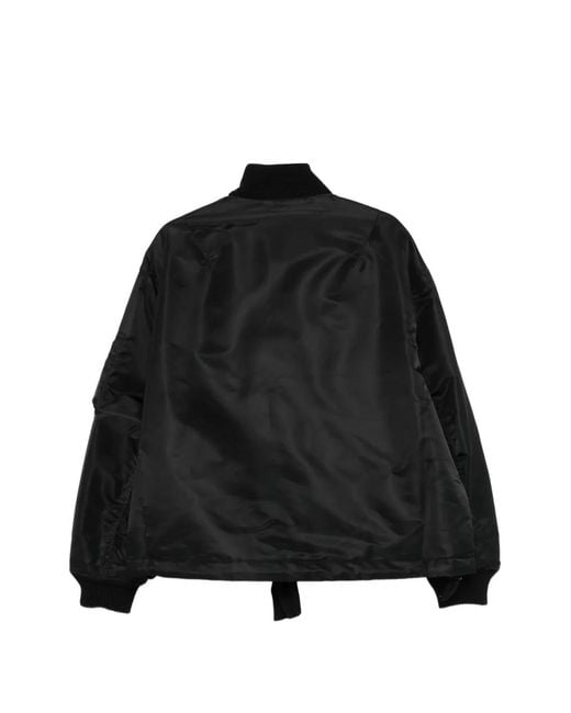 Applied Art Forms Black Logo-Patch Jacket for men