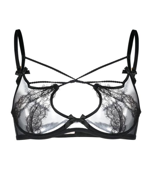 Agent Provocateur Black Nyxie High-apex Underwired Bra