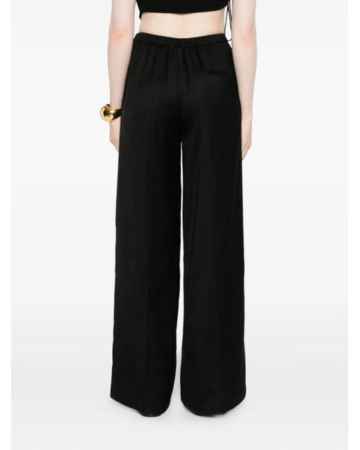 Forte Forte Broek Met Krijtstreep in het Black