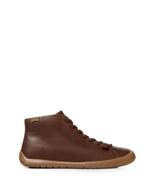 Camper Brown Peu Path+ Leather Ankle Boots for men