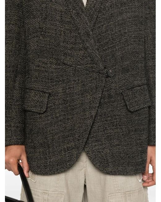 Ziggy Chen Black Bouclé Blazer