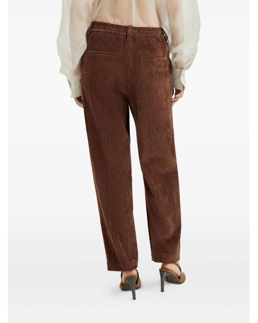 Pantalones rectos Brunello Cucinelli de color Red