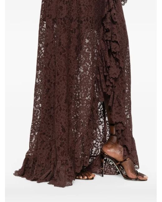 De La Vali Brown Clementina Maxi Dress