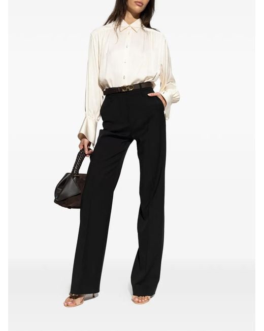 Paul Smith White Tie-Cuff Button-Down Top