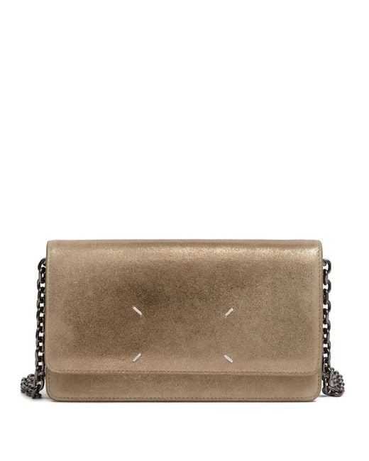 Maison Margiela Brown Four Stitches Chain Wallet