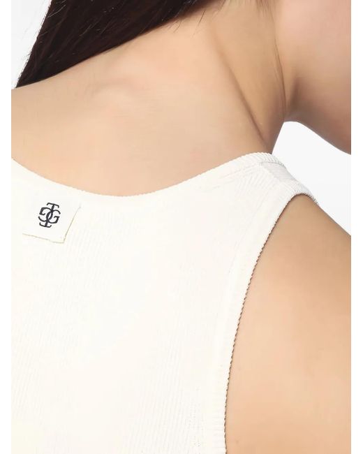 Canotta A Coste di THE GARMENT in White