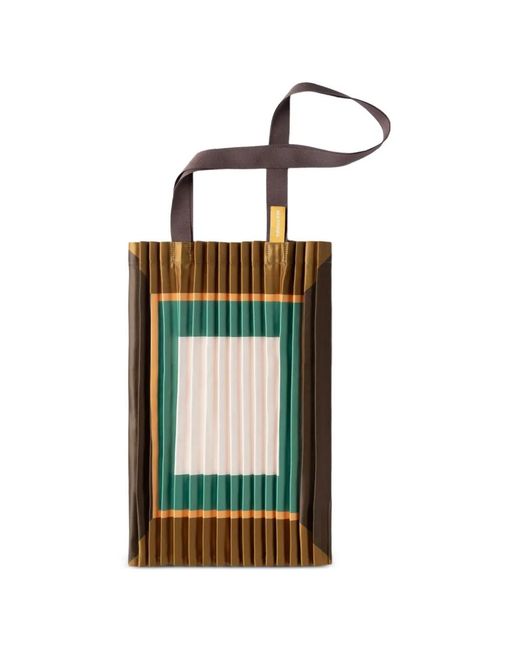 MULTITUDES BAGS White Cefalù Pleated Tote Bag