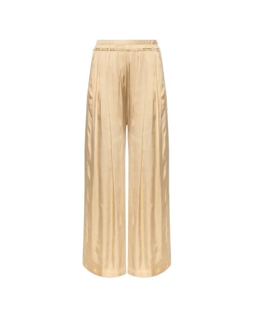 Isabel Marant Natural Nolia Pleated Trousers