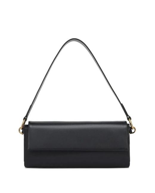 POTAMY White Medium Laconic Shoulder Bag
