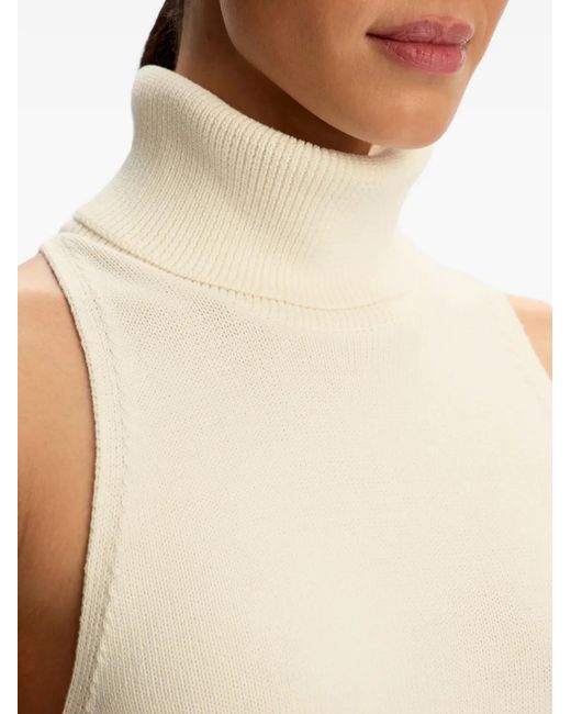 12 STOREEZ White Roll-Neck Top