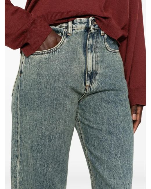 Erika Cavallini Semi Couture Blue Acid-Wash Jeans