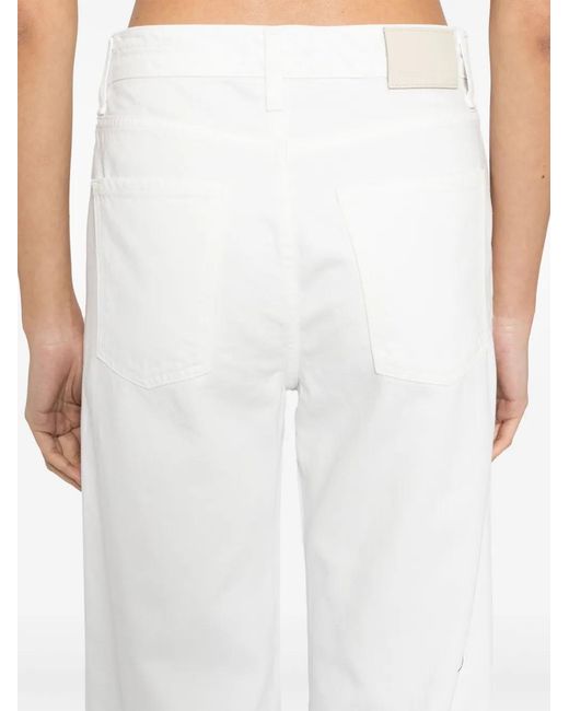 Citizens of Humanity White Annina Straight-Leg Jeans