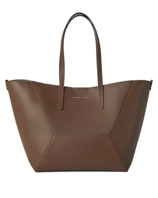 Brunello Cucinelli Brown Duo Shoulder Bag