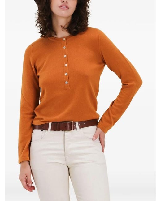 Fortela Orange Lou Cashmere Sweater