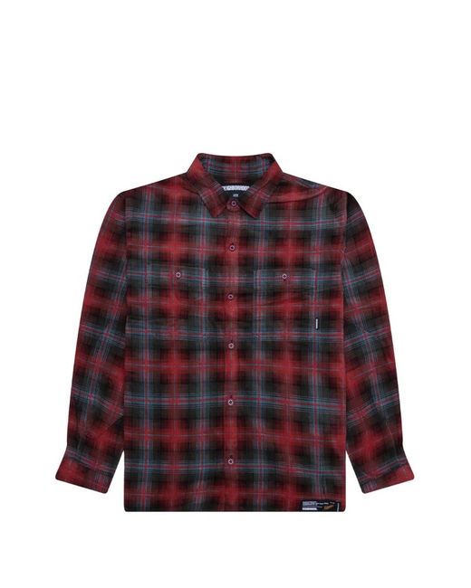 Neighborhood Red Check Corduroy Shirt for men