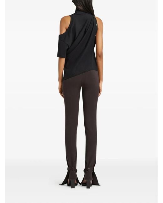 Courreges Brown Bootcut Interlock Trousers