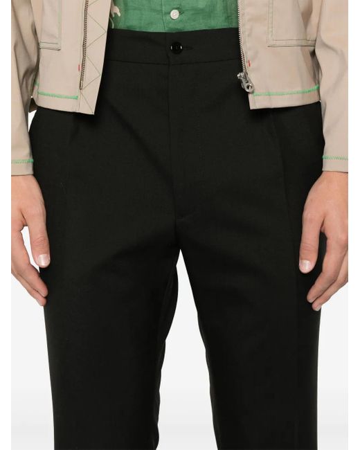 Fursac Black Wool Trousers for men