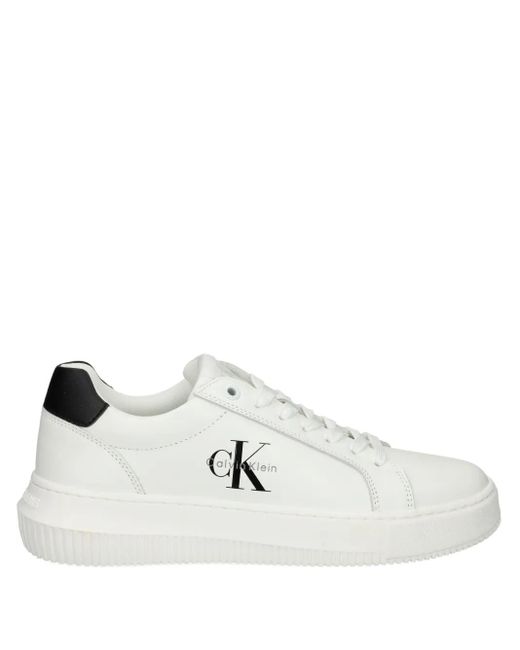 Calvin Klein レザースニーカー White