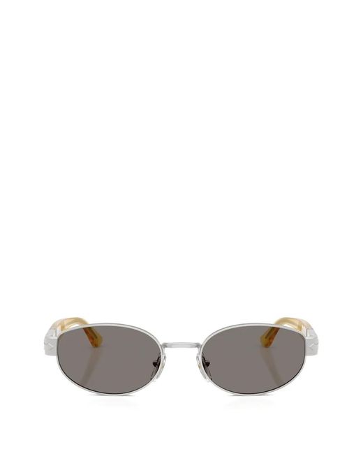Persol Metallic Oval-Frame Sunglasses