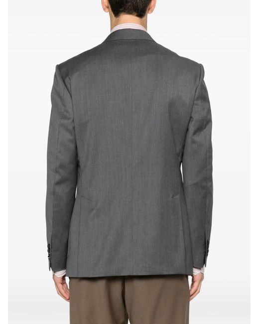 Lardini Gray Button-Up Blazer for men