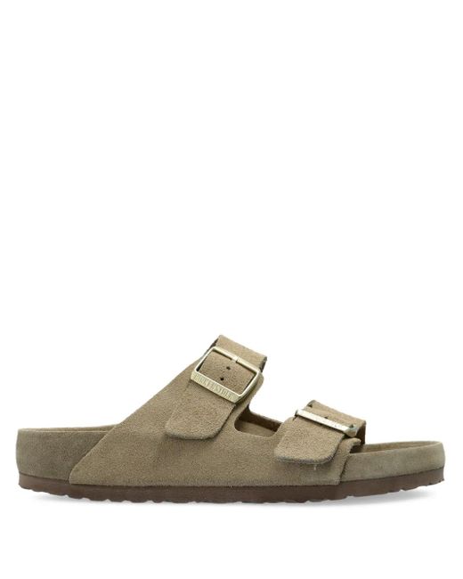Birkenstock Natural Arizona Double-Buckle Slide Sandals for men