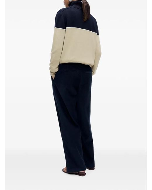 Cordera Blue Corduroy Low-Rise Trousers