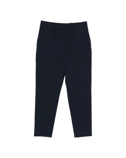 Boss Blue Perin Drawstring-Waist Trousers for men