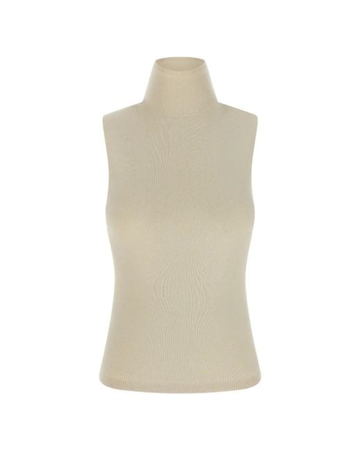 Extreme Cashmere Natural N°502 Collo High-Neck Top