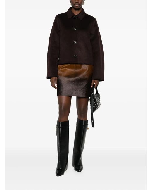 Samsøe & Samsøe Brown Gradient-Effect Skirt