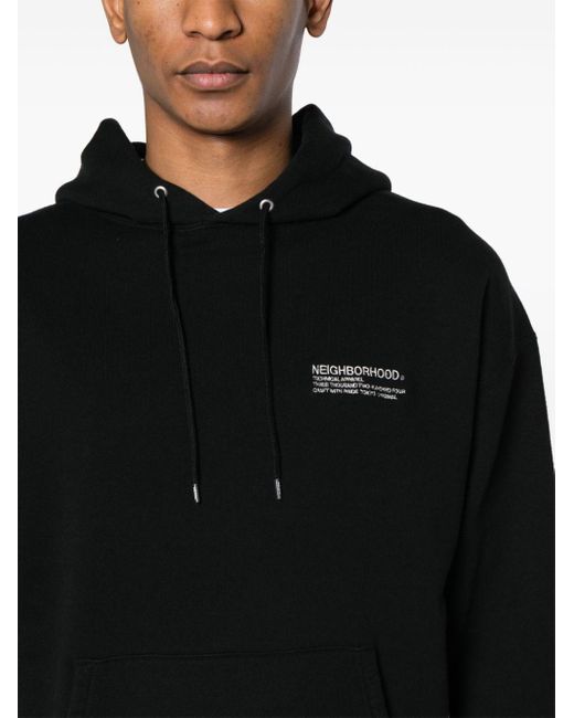 Hoodie en coton à logo brodé Neighborhood pour homme en coloris Black