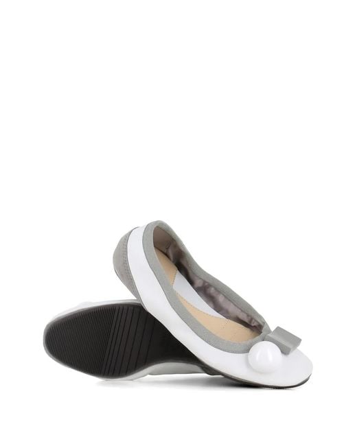 Dove Nuotano Gli Squali White Becky Ballet Flats