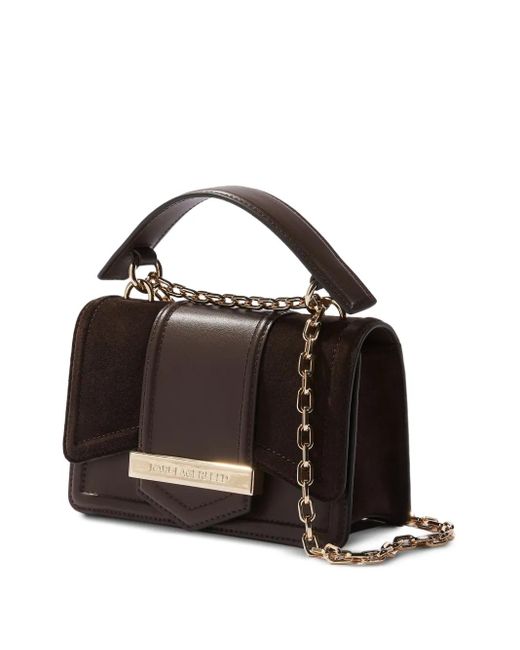 Karl Lagerfeld Kleine K/Nova Suède Crossbodytas in het Black
