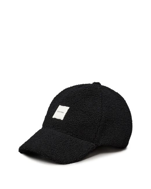 Calvin Klein Black Logo-Patch Cap