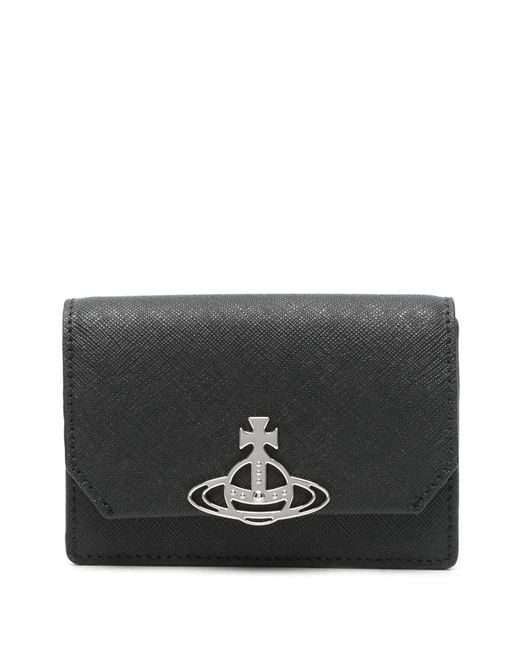 Vivienne Westwood Gray Orb-Plaque Wallet