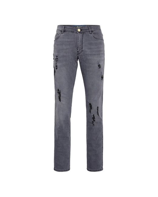 Billionaire Blue Jean Droit À Effet Usé for men
