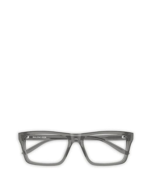 Balenciaga Gray Square-Frame Glasses for men