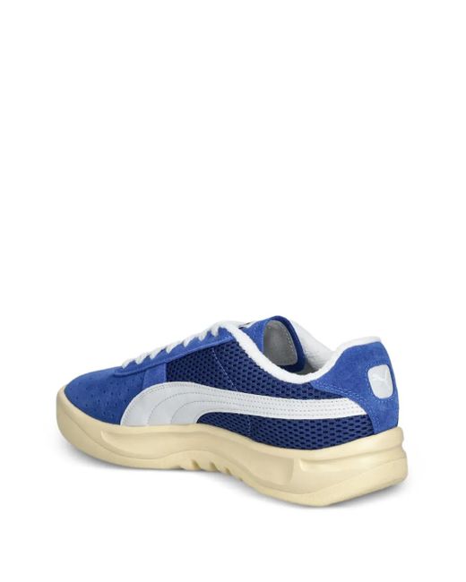 PUMA Blue Super Team Sd Mesh-Panel Sneakers for men