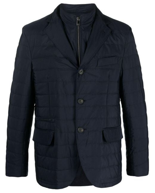 Blazer matelass design superpos Corneliani pour homme en