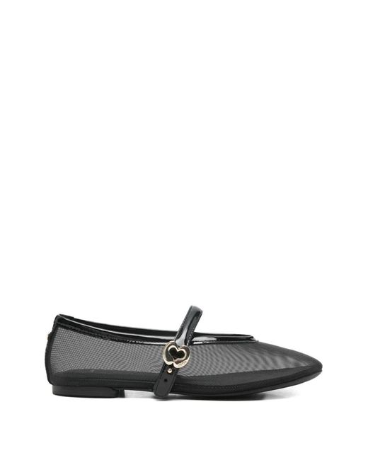 Ballerines Bride En T À Motif Cœur Maje en coloris White