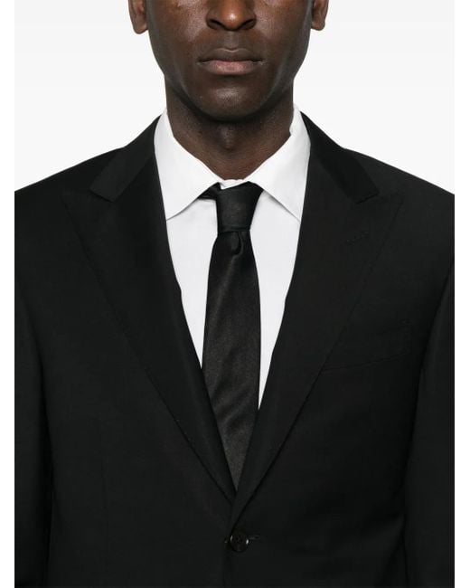 Corneliani Black Single-Breasted Suit for men