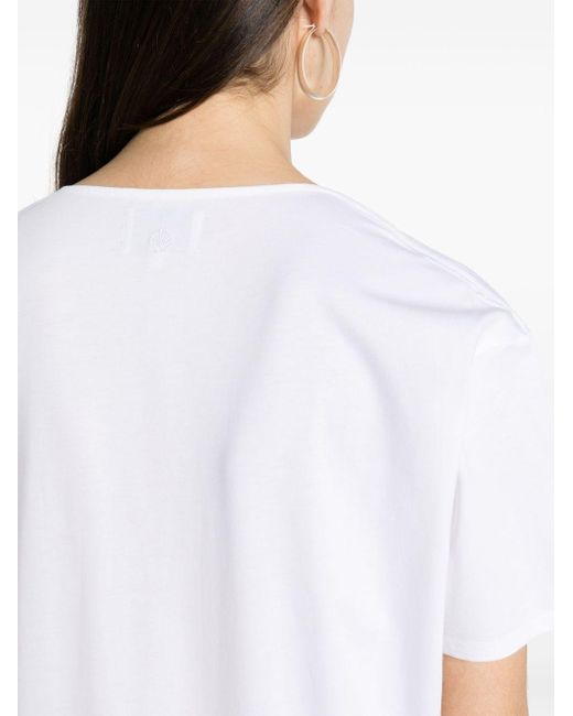 Loulou Studio White Cotton Jersey Shirt Dress