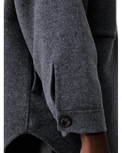 ViCOLO Black Button-Up Chest-Pocket Jacket