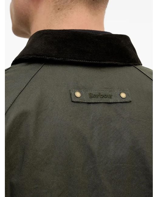 Barbour Black Veste Short Lorden En Velours Côtelé for men