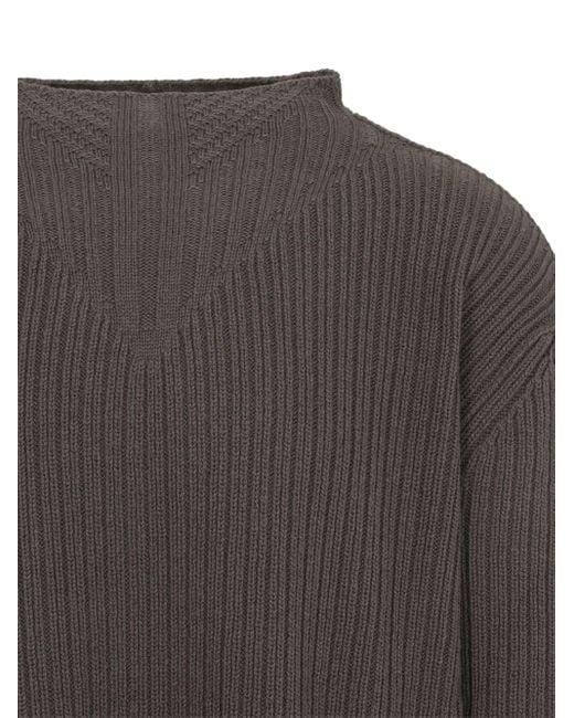 Rick Owens Gray Round-Neck Knitwear for men