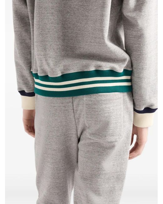 Prada Gray Cotton Joggers for men