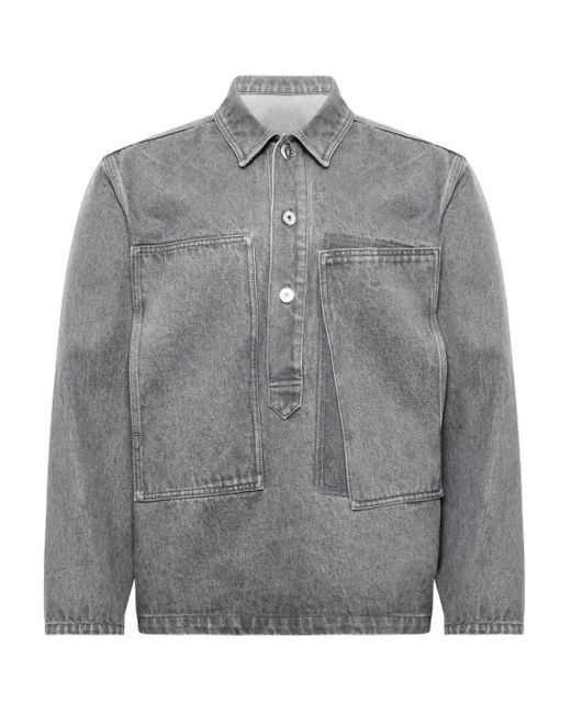 J.W. Anderson Jeanshemd Mit Taschendetail in Gray für Herren