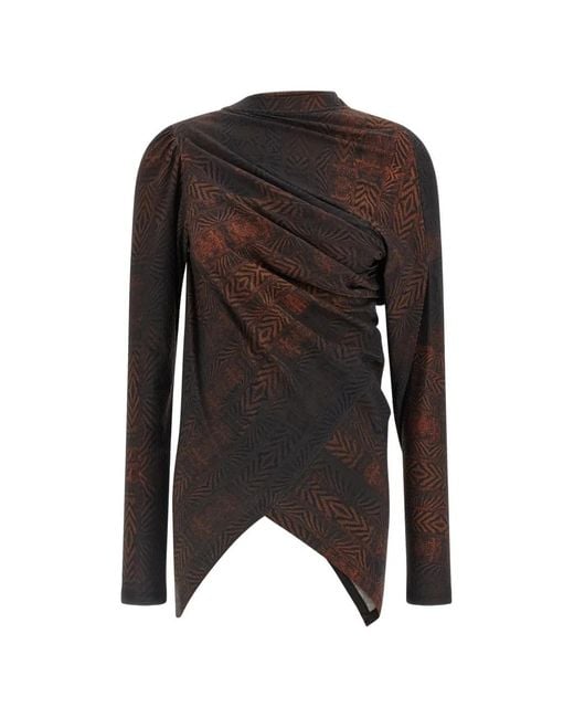 Kiko Kostadinov Black Simpson Asymmetrical Top