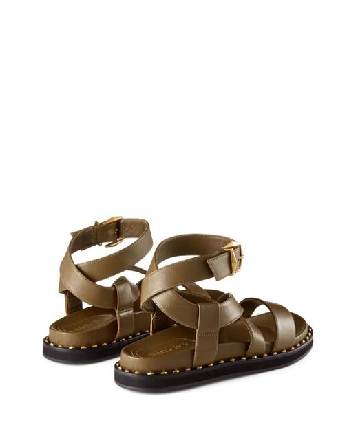 Jimmy Choo Brown Blaise Sandals